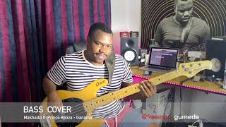 Ganama  Makhadzi ft Prince Benza  BASS COVER by Freeman Gumede [upl. by Anelec46]