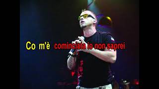 Eros Ramazzotti  Più bella cosa karaoke  fair use [upl. by Eissirhc]