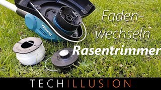 🛠RASENTRIMMER FADEN WECHSELN  Makita Akku Rasentrimmer DUR181  How to [upl. by Ng814]