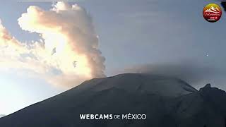 POPOCATEPETL HEAVY DEGASSING CONTINUES 161024 [upl. by Nai791]