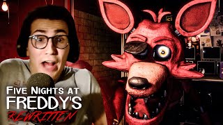 FOXY ATTACKS AND MINIGAMES  Five Nights at Freddys REWRITTEN Night 4 and 5 [upl. by Suiravad541]