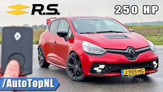 250HP Renault Clio RS Trophy REVIEW on AUTOBAHN NO SPEED LIMIT by AutoTopNL [upl. by Kalila]