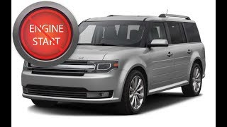 Open and start push button start a Ford Flex or Expedition with a dead key fob battery [upl. by Auqinet]