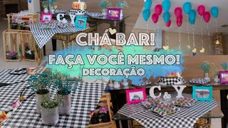 Faça você mesmo  Decoração Festas  Chá Bar [upl. by Ellerahc707]