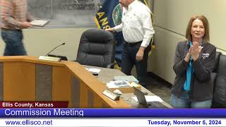 Ellis County Commission Meeting Tuesday November 5th 2024 [upl. by Favin735]