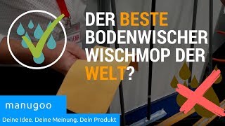 Der beste Bodenwischer Wischmop der Welt manugoo  iENA Erfindermesse 2017 manugoo [upl. by Devinna]