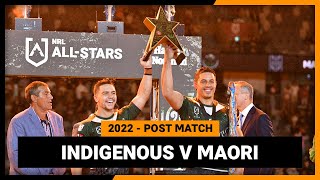 NRL All Stars 2022  Indigenous v Maori Post Match Ceremony  NRL [upl. by Karlee576]