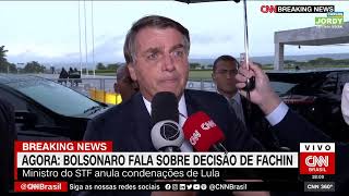 Presidente Jair Bolsonaro fala sobre decisão de Fachin [upl. by Jr]