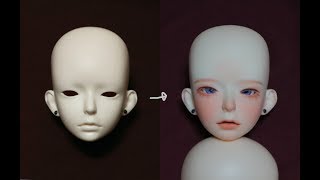 구체관절인형 라뉘님네 백현이 메이크업 BJD Face up [upl. by Ongineb]