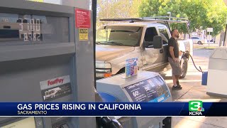 California sees increase in gas prices despite lower national average [upl. by Ahsitra]