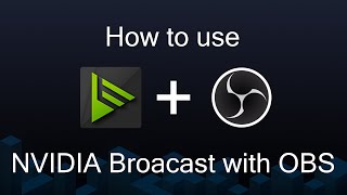 How to use NVIDIA Broadcast to remove noise in OBS [upl. by Aihsined60]