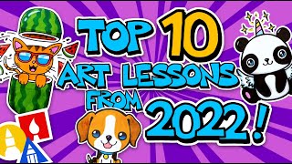 Top 10 How To Draw Art Lessons From 2022  Art For Kids Hub [upl. by Ailemaj]