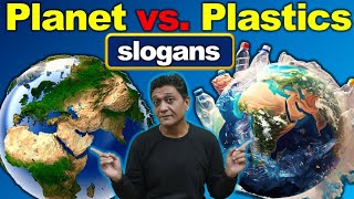 Planet vs Plastics slogan in English  Earth Day Slogan in English  Slogan for Earth Day 2024 [upl. by Cleon94]