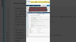 3D Plot in MATLAB using quotSURFquot Command matlab matlabprogramming 3d electricalengineers [upl. by Stevana]