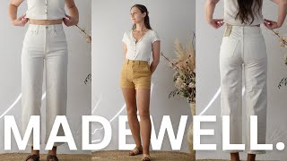 MADEWELL Review  Sustainable clothing haul madewell sustainable style fashion [upl. by Ardekahs]