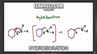 Hydroboration Oxidation of Alkenes Reaction and Mechanism Alkene Vid 10 [upl. by Narret]