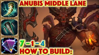 SMITE HOW TO BUILD ANUBIS  Anubis Mid Build  Guide Smite Season 7 Demonic Pact skin Smite [upl. by Tihor260]