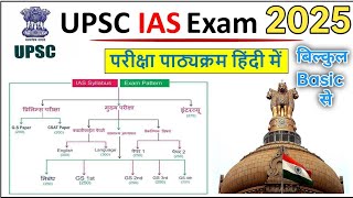 UPSC Syllabus 2025 In Hindi  UPSC Syllabus and Exam Pattern  basic Information of UPSC Syllabus [upl. by Azeret]