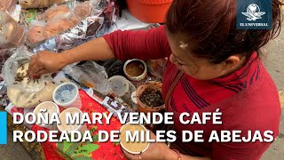 quotLa Reina de las Abejas” vende café y alimenta a un colmenar en su triciclo en la Condesa [upl. by Fattal]