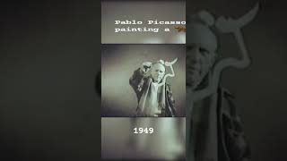 An original video of Pablo Picasso at work painting a quotBullquot  1949 [upl. by Evod]