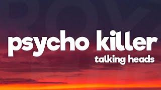 Talking Heads  Psycho killer Lyrics from Stranger Things Season 4 Soundtrack [upl. by Yelrebmyk575]