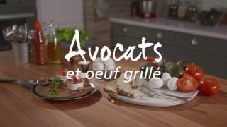 Avocats et oeuf grillé [upl. by Barling]