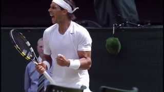 Nadal unleashes an almighty vamos  Wimbledon 2014 [upl. by Sirrah]