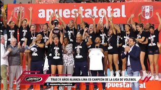 Tras 31 años Alianza Lima es campeón de la liga de voleibol [upl. by Eltsirk]