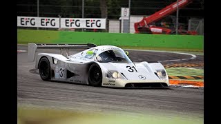 Sauber Mercedes C11 Pure Sound at Monza Historic 2017 [upl. by Nagear]