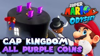 All 50 Purple Coins in Cap Kingdom Guide  Super Mario Odyssey [upl. by Welles]