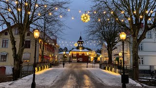 Sweden Small Town Walk Trosa Romantic and picturesque Ambient sound and some guiding captions [upl. by Senior]