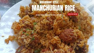 Rpestaurant style tasty Manchurian rice precipe बहुत ही स्वादिष्ट रेसिपी [upl. by Nicky]