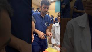 Suture practice 🪡 in surgery aiims neet motivation mbbs [upl. by Fulvia]