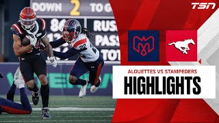 CFL WEEK 15 Montreal Alouettes vs Calgary Stampeders FULL HIGHLIGHTS [upl. by Linda]