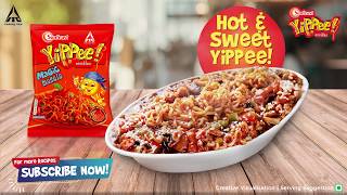 Sweet and Spicy Noodles Recipe  Yippee Instant Noodles Recipe  Sunfeast YiPPee [upl. by Nodarb]