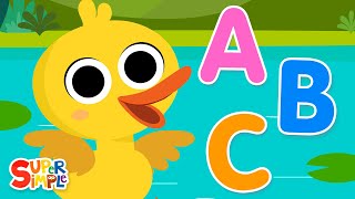 ABC Quack  Super Simple ABCs  Kids Alphabet Songs [upl. by Idissak]