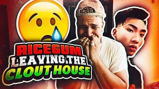 RICEGUM MOVED OUT OF THE CLOUT HOUSE BAD NEWS [upl. by Dyraj551]