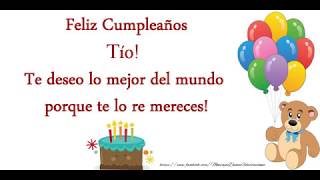 ¡Feliz Cumpleaños Tío Happy Birthday Tío [upl. by Aedni]