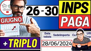 Inps PAGA 26  30 GIUGNO ➜ ANTICIPO DATE PAGAMENTI ASSEGNO DI INCLUSIONE ASSEGNO UNICO BONUS SFL [upl. by Noroj719]