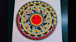 Colourful Mandala Art  Simple Mandala Design  coloring Mandala [upl. by Ilan]