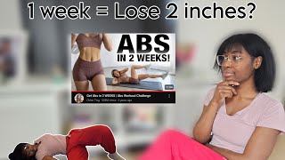 Chloe Ting Abs in 2 weeks Does it work [upl. by Brinson]