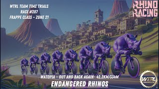 Rhino Racing  WTRL Team Time Trial 288  Endangered Rhinos [upl. by Eelsha]