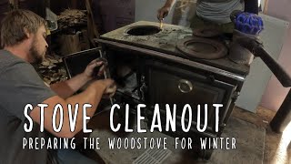 Cleaning the Woodstove  Getting it ready for winter [upl. by Celinda794]