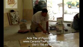 How To Install Travertine Latte 24x24 Step By Step [upl. by Lrem146]