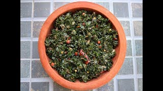 DRUMSTICK LEAVES PORIYALMurungai keerai poriyalHow to cook drumstick leavesKeerai recipesMoringa [upl. by Allekram]