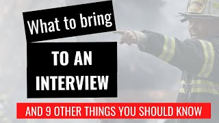 What You SHOULD Bring To An Interview and 9 other things you should know [upl. by Ellebana]