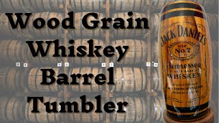 Wood Grain Whiskey Barrel Tumbler Tutorial [upl. by Mur]