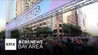 Thousands fill SF streets for 113th Bay to Breakers [upl. by Eiten]