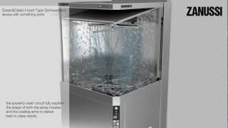 New Zanussi Professional Hood Type Dishwasher [upl. by Norak]