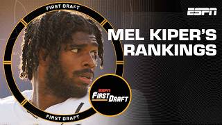 Mel Kipers Top 3 QBs WRs amp DBs ahead of 2025 NFL Draft  First Draft 🏈 [upl. by Yorgerg]